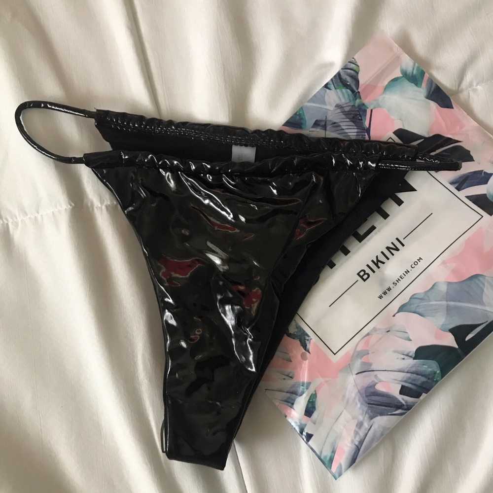 PU Leather Black Cheeky Bottoms